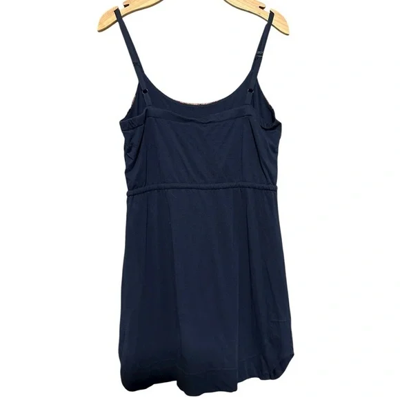 Marc by Marc Jacobs Women’s Sz S Navy Blue Pink Plumage Peacock Print Mini Dress - Picture 3 of 6